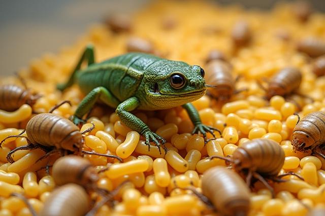 Frisches Lebendfutter für Reptilien
